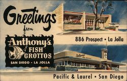 Greetings from Anthony's Fish Grottos Postcard