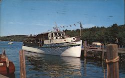 M.V. Mt. Sunapee at Dock in Sunapee Harbor, NH Postcard