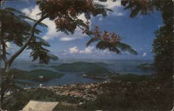 Scenic View of Charlotte Amalie Postcard