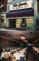 Ted Lewis "Just Wonderful Food" Postcard