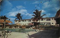 Outdoor Saltwater Swimming Pool at The Palm Beach Royal Hotel Florida H.W. Hannau Postcard Postcard Postcard