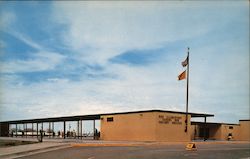 ABO Elementary School and Fallout Shelter Postcard