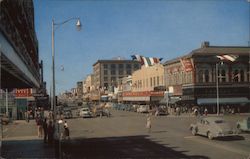 Looking West on Washington Street Postcard