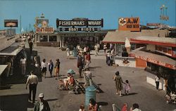 On the Pier at Redondo beach, California Postcard Postcard Postcard