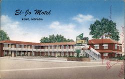 El-Jo Motel in Reno, Nevada Postcard