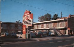 In-Town Motel Postcard