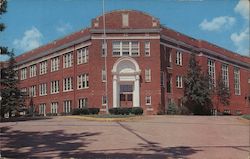 Exterior View of Rutherfordton-Spindale Central High School Postcard