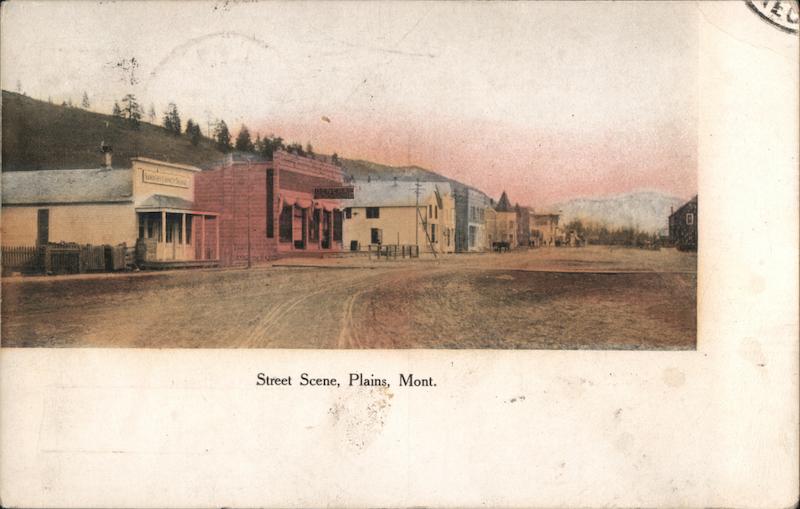 Street Scene Plains Montana