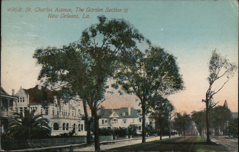 St. Charles Avenue The Garden Section New Orleans Louisiana
