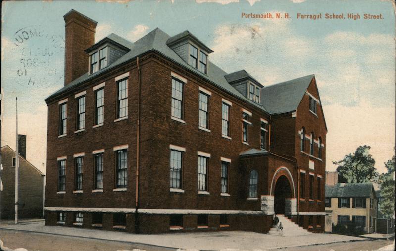 Farragut School on High Street Portsmouth New Hampshire