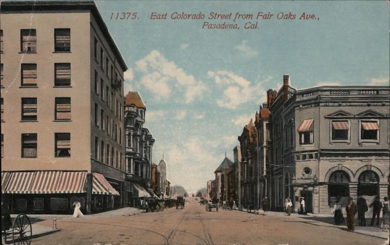 East Colorado Street from Fair Oaks Avenue Pasadena California