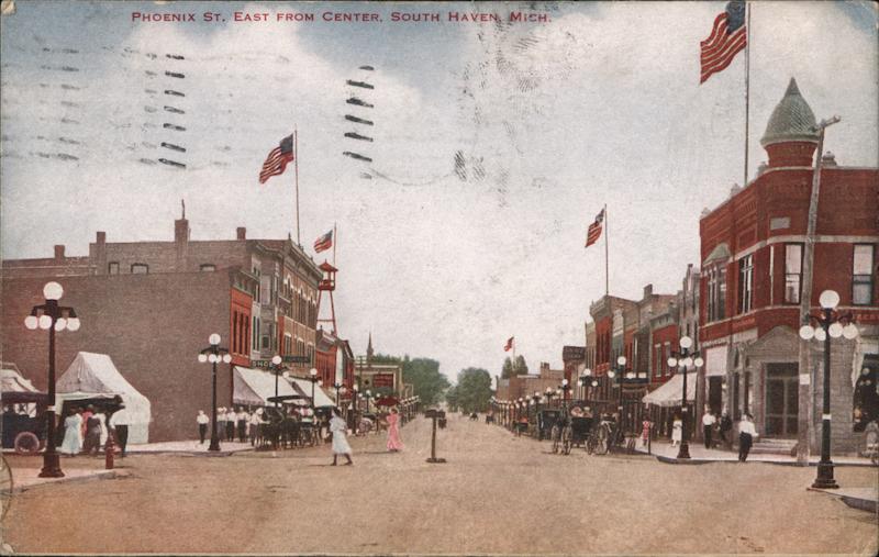 Phoenix Street East from Center South Haven Michigan