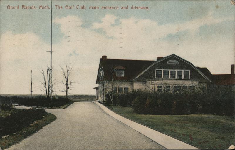The Golf Club Main Entrance and Driveway Grand Rapids Michigan