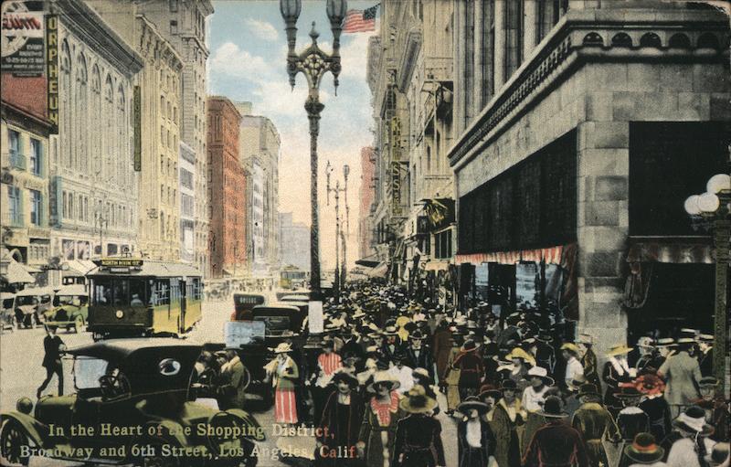 In the Heart of the Shopping District Los Angeles California