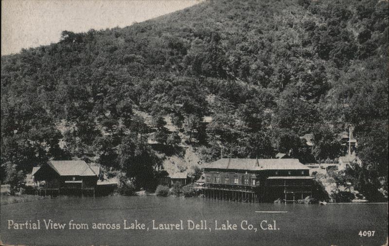 Partial View from Across Lake, Laurel Dell Lower Lake California