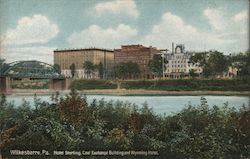 Hotel Sterling Coal Exchange Building and Wyoming Hotel Postcard