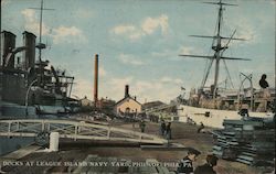 Philadelphia Navy Yard, League Island, Philadephia, Pa. Postcard