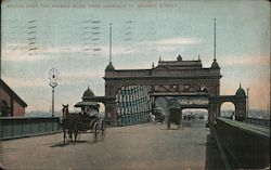 Bridge over the Passaic River from Harrison to Jackson Street Newark, NJ Postcard Postcard Postcard