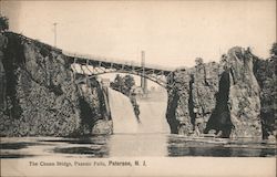 The Chasm Bridge Passaic Falls Postcard