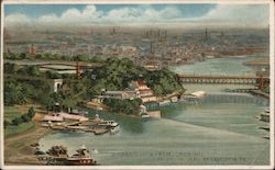 Birdseye View from Lemon Hill Philadelphia, PA Postcard Postcard Postcard