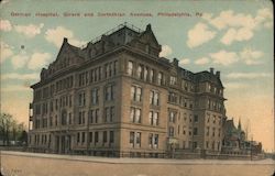 German Hospital Girard and Corinthian Avenue Postcard