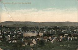 View from Gardner Hill Leominster, MA Postcard Postcard Postcard