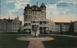 Main Building State Hospital Topeka, KS Postcard Postcard Postcard