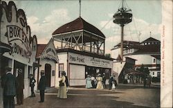 View in Manhattan Beach Amusement Park Ping Pong Postcard