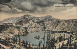 Aerial View of Heather Lake, Glen Alpine Springs South Lake Tahoe, CA Postcard Postcard Postcard