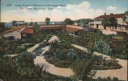 Inner Court of Ramona's Marriage Place Old Town San Diego, CA Postcard Postcard Postcard