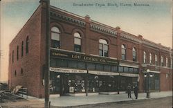 Broadwater Pepin Block Havre, MT Postcard Postcard Postcard