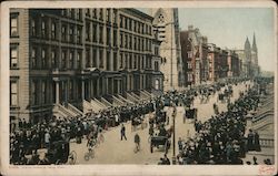 Looking down Fifth Avenue Postcard