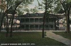 Pavillion at Riverside Park Sioux City, IA Postcard Postcard Postcard