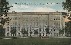Exterior View of the Medical Building at University of Michigan Postcard
