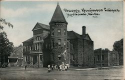 Exterior of Cleary Business College Postcard