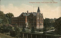 Exterior View of Collegiate Institute Postcard