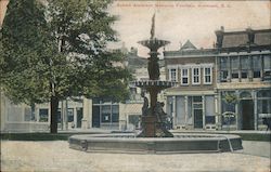 Robert Anderson Memorial Fountain South Carolina Postcard Postcard Postcard