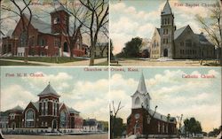 Churches Postcard