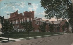 Exterior View of the Gymnasium at Michigan State Normal College Ypsilanti, MI Postcard Postcard Postcard