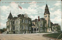 Main Building and Anderson Hall at Kansas State Agricultural College Manhattan, KS Postcard Postcard Postcard