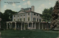 The Old Dudley Bull House Newport, RI Postcard Postcard Postcard
