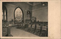 Interior View of Busse & Borgmann Chapel Postcard