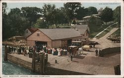 Westport Landing, Lake Champlain New York Postcard Postcard Postcard