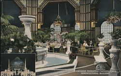 Interior View of the Hawaiian Pineapple Packers Ass'n Horticultural Building Postcard