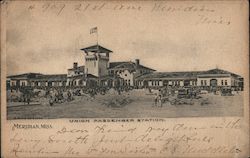 Union Passenger Station Meridian, MS Postcard Postcard Postcard