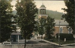 Presbyterian Church and Parsonage Hancock, NY Postcard Postcard Postcard