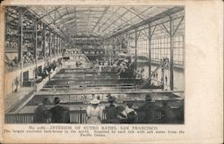 Interior of Sutro Baths Postcard