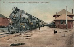 Southern Pacific Depot and "Overland Limited" Reno, NV Postcard Postcard Postcard