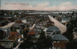 Bird's Eye View of the City Vallejo, CA Postcard Postcard Postcard