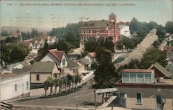 Portion of Vallejo, Showing Lincoln and High Schools Postcard